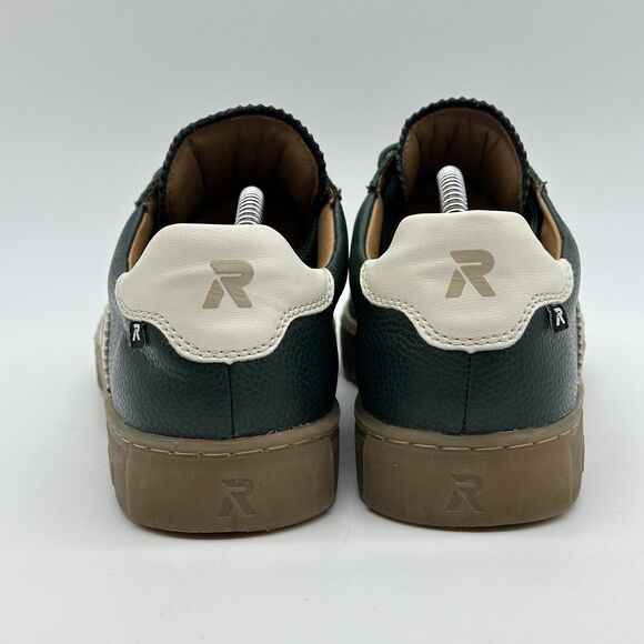 Rieker Evolution Mens Size 42 US 9 Green Leather Low Top Sneakers Gum Sole - Picture 2 of 16